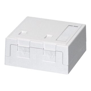 Daetwyler Boîte de montage en saillie 2x modules Keystone 68 × 65 × 30 mm