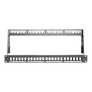 Daetwyler PatchPanel KS 19Zoll leer 24-fach schwarz RAL9005