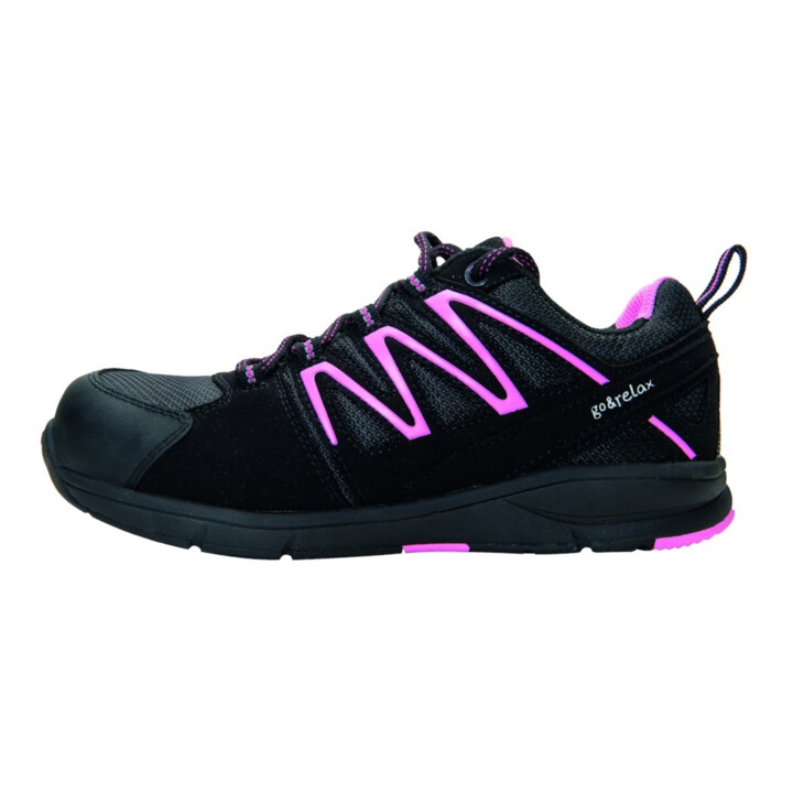 Damenschuh Sicherheit Silvy2 Gr.39 noir/magenta S1P EN20345