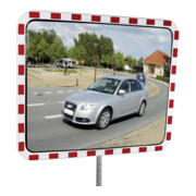 Dancop Miroir de circulation anti-givre carré L600xH400 mm pour extérieur surface miroir inox-1