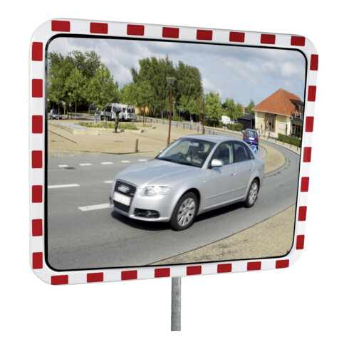 Dancop Miroir de circulation rond D600 mm sans givre pour extérieur surface miroir inox