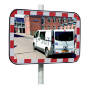 Dancop Miroir de circulation standard carré L1000 x H800 mm pour intérieur et extérieur-1