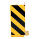 Dancop Protection d’angle profilé en L 400 mm jaune noir acier peint par poudre