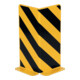 Dancop Protection d’angle profilé en L 400 mm jaune noir acier peint par poudre
