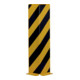Dancop Protection de démarrage profilé en L 800 mm jaune noir, revêtement poudre
