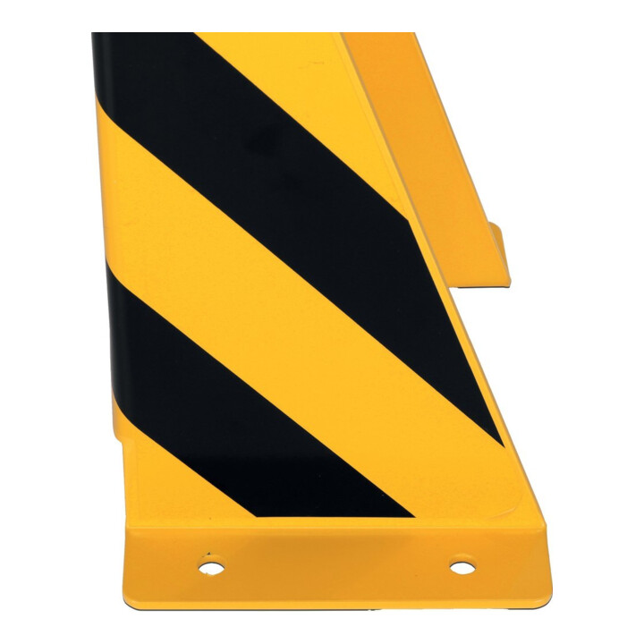 Dancop Protection d'entrée profil U 160 mm jaune noir poudré