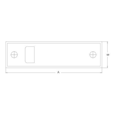 DANNERT FT-Boîtier de sangle à visser Taille 6, 73 plastique, blanc