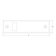 DANNERT FT-Coffret de sangle à visser Taille 4, 73 Plastique, blanc