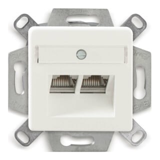 Dätwyler IT Infra Boîte de connexion Cat.6A CSA Plus 2/8 RAL9010 435060