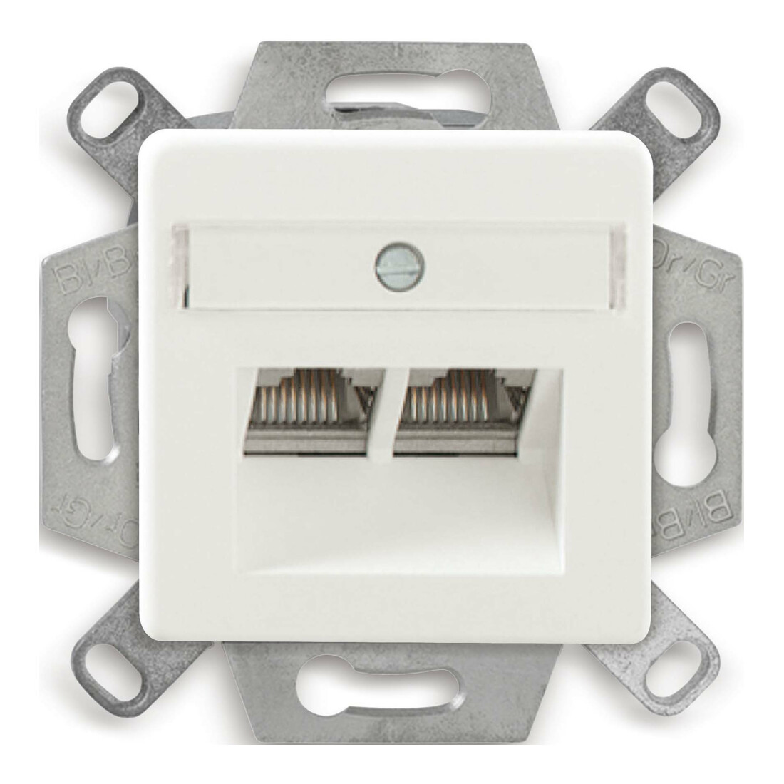 Dätwyler IT Infra Boîte de connexion Cat.6A CSA Plus 2/8 RAL9010 435060