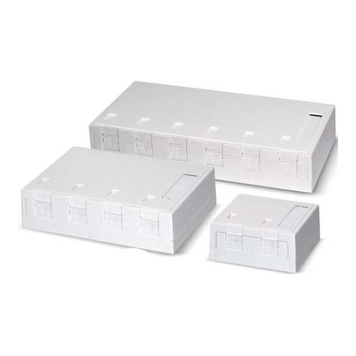 Dätwyler IT Infra Prise AP pour 2x module keystone ou module o. Module rw RAL9010 418035