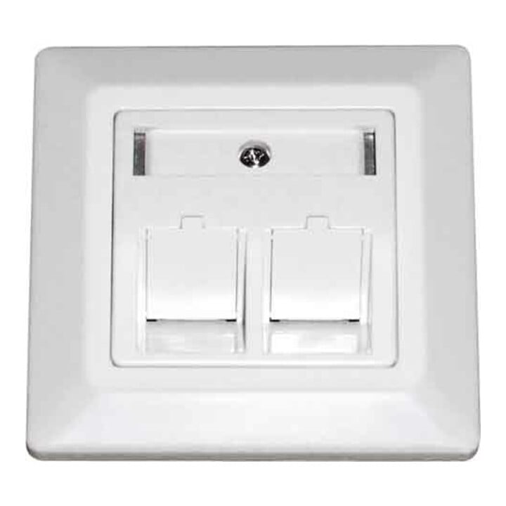 Dätwyler IT Infra UP-Boîte, vide, oblique droite pour 2xRJ45 KeysMod 185867