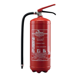 Dauerdruck Pulverfeuerlöscher PDE12 12kg Brandklasse A/B/C m.Wandhalter ADLER