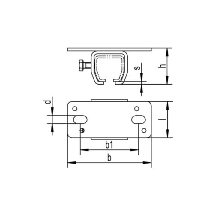 Deckenbefestigungsmuffe 402 f.Pro 400 ZN Deckenmont.HELM