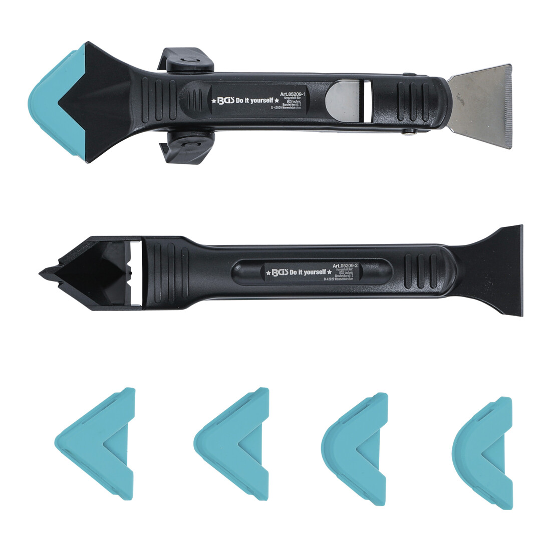 Décolleur de joint silicone et jeu de spatules 7 pièces BGS
