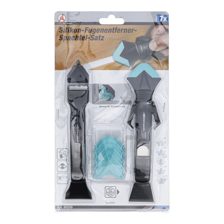 Décolleur de joint silicone et jeu de spatules 7 pièces BGS