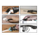 Décolleur de joint silicone et jeu de spatules 7 pièces BGS