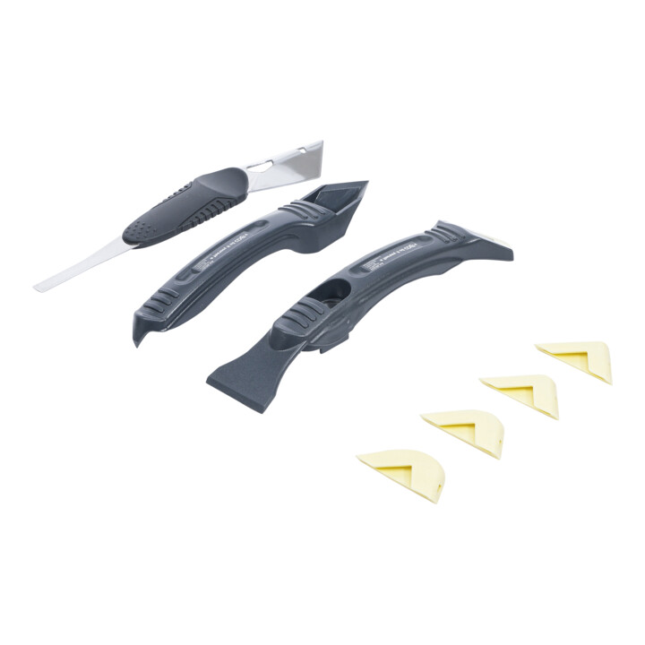Décolleur de joint silicone et jeu de spatules 8 pièces BGS Do it yourself