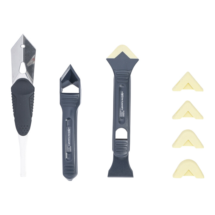 Décolleur de joint silicone et jeu de spatules 8 pièces BGS Do it yourself