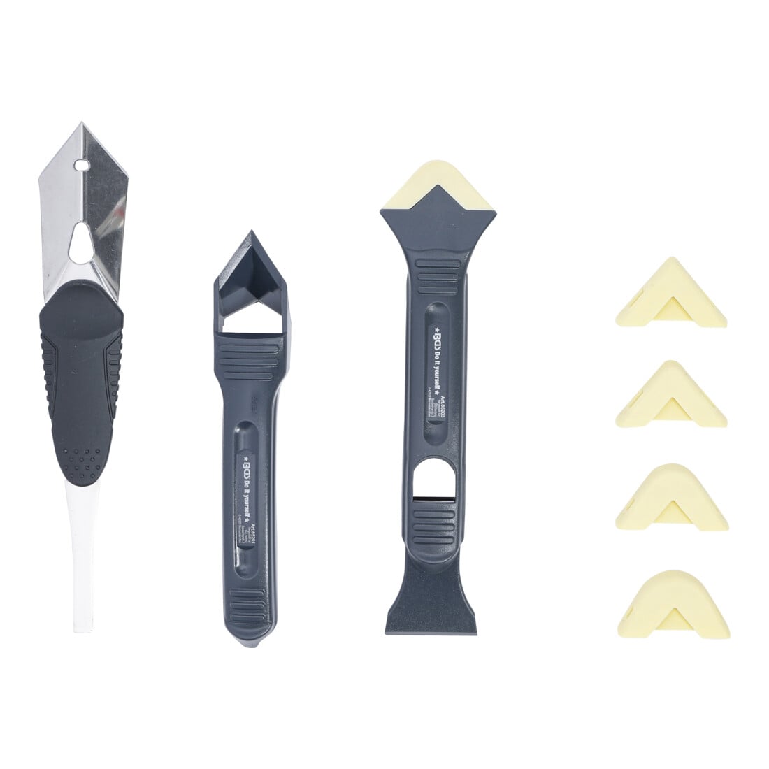 Décolleur de joint silicone et jeu de spatules 8 pièces BGS Do it yourself