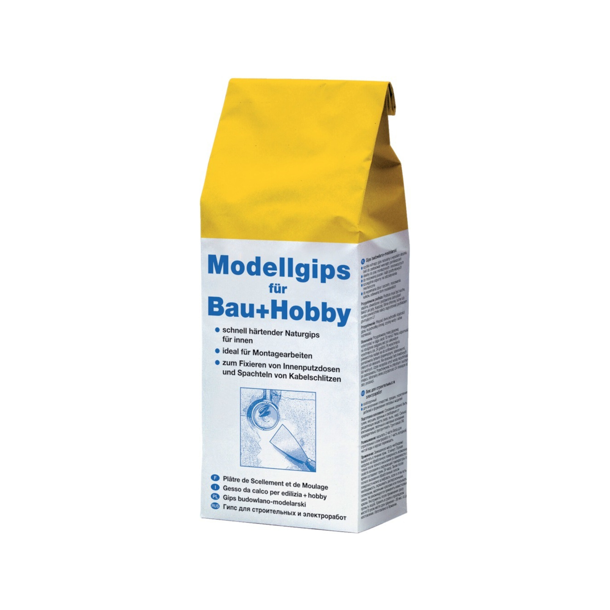 decotric Modellgips 1,5kg Sack für Bau und Hobby