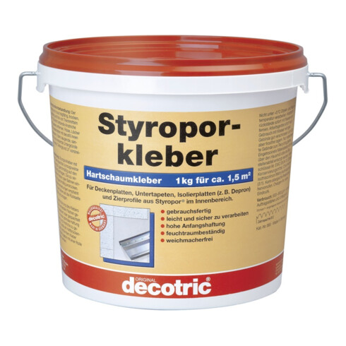 decotric Styroporkleber 1 kg gebrauchsfertig