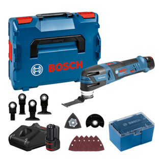 Découpeur-ponceur sans fil Bosch GOP 12V-28 avec batterie et L-BOXX