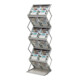 Deflecto Prospektständer 36300 37x28x150cm DIN A3 6 Fächer si-1