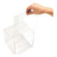 Deflecto Spendenbox 66001 211x213x381mm glasklar-4
