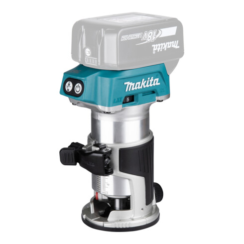 Défonceuse/affleureuse sans fil Makita DRT50Z Ø 6 et Ø 8 mm version solo