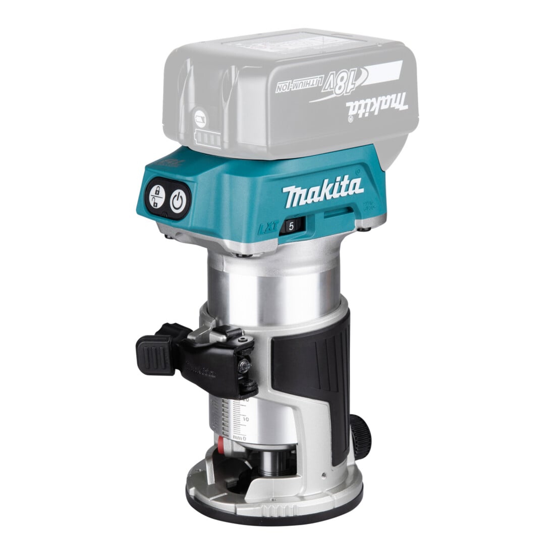 Défonceuse/affleureuse sans fil Makita DRT50Z Ø 6 et Ø 8 mm version solo