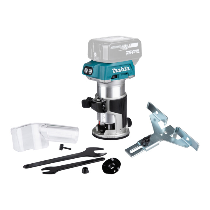 Défonceuse/affleureuse sans fil Makita DRT50Z Ø 6 et Ø 8 mm version solo