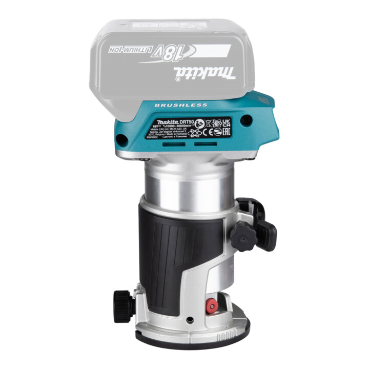 Défonceuse/affleureuse sans fil Makita DRT50Z Ø 6 et Ø 8 mm version solo