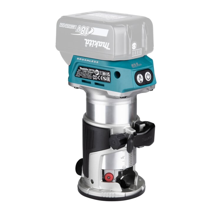 Défonceuse/affleureuse sans fil Makita DRT50Z Ø 6 et Ø 8 mm version solo