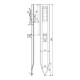 DEHN Abstandshalter L280mm St/tZn gerade AH FE RF
