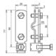 DEHN Anschlussklemme Niro f.Rd 8-10 /Fl 30 AK RPA V2A