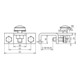 DEHN Anschlussklemme St/tZn waag. f.Profile 3-18 AK610KBWKBF318STTZN