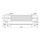 DEHN Bande de pontage Al 50 mm² L180 mm UEBBL180B105B65AL
