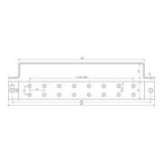 DEHN Barre de mise à la terre St/tZn pour égalisation potentielle 2x6 Ans ES 2X6AP 10 pièces-4