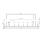 DEHN Barre de mise à la terre St/tZn pour égalisation potentielle 2x6 Ans ES 2X6AP 10 pièces-5