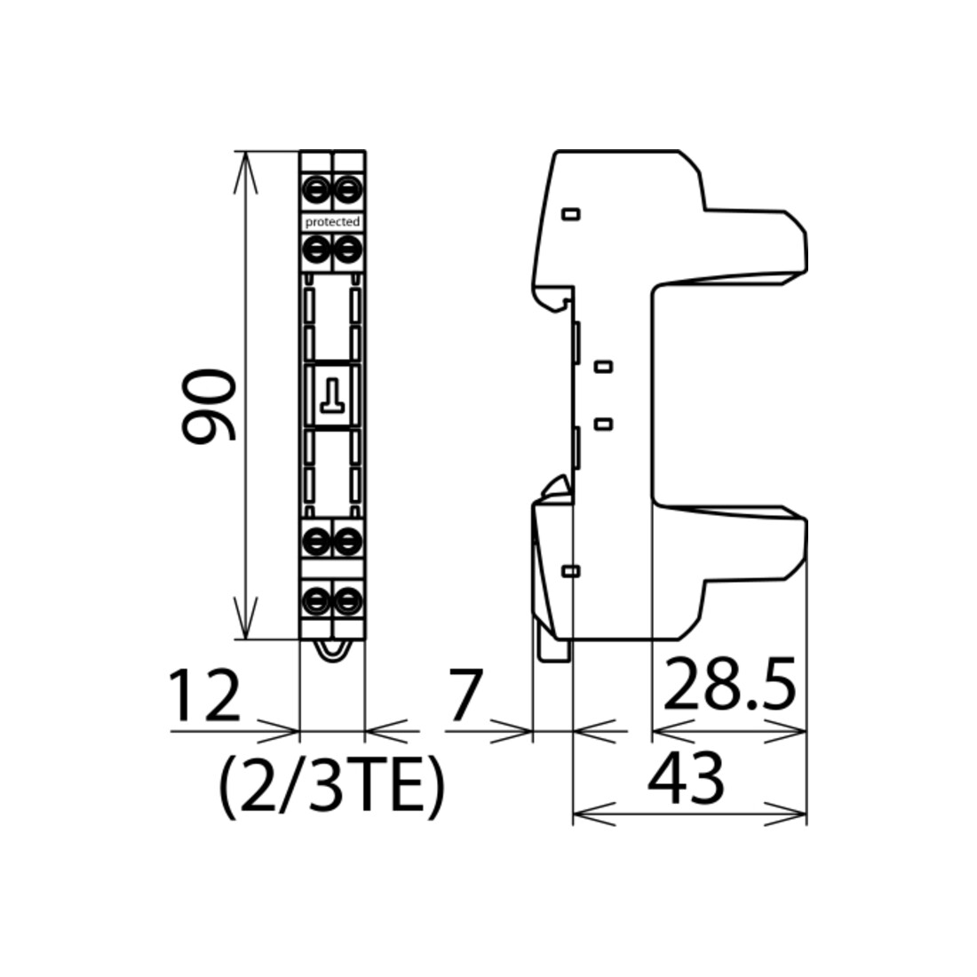 DEHN Basisteil pour Blitzductor XT BXT BAS