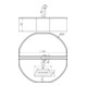 DEHN Betonsockel Set C45/55 m.Griffm+Keil BES 17KG KT16D337SET