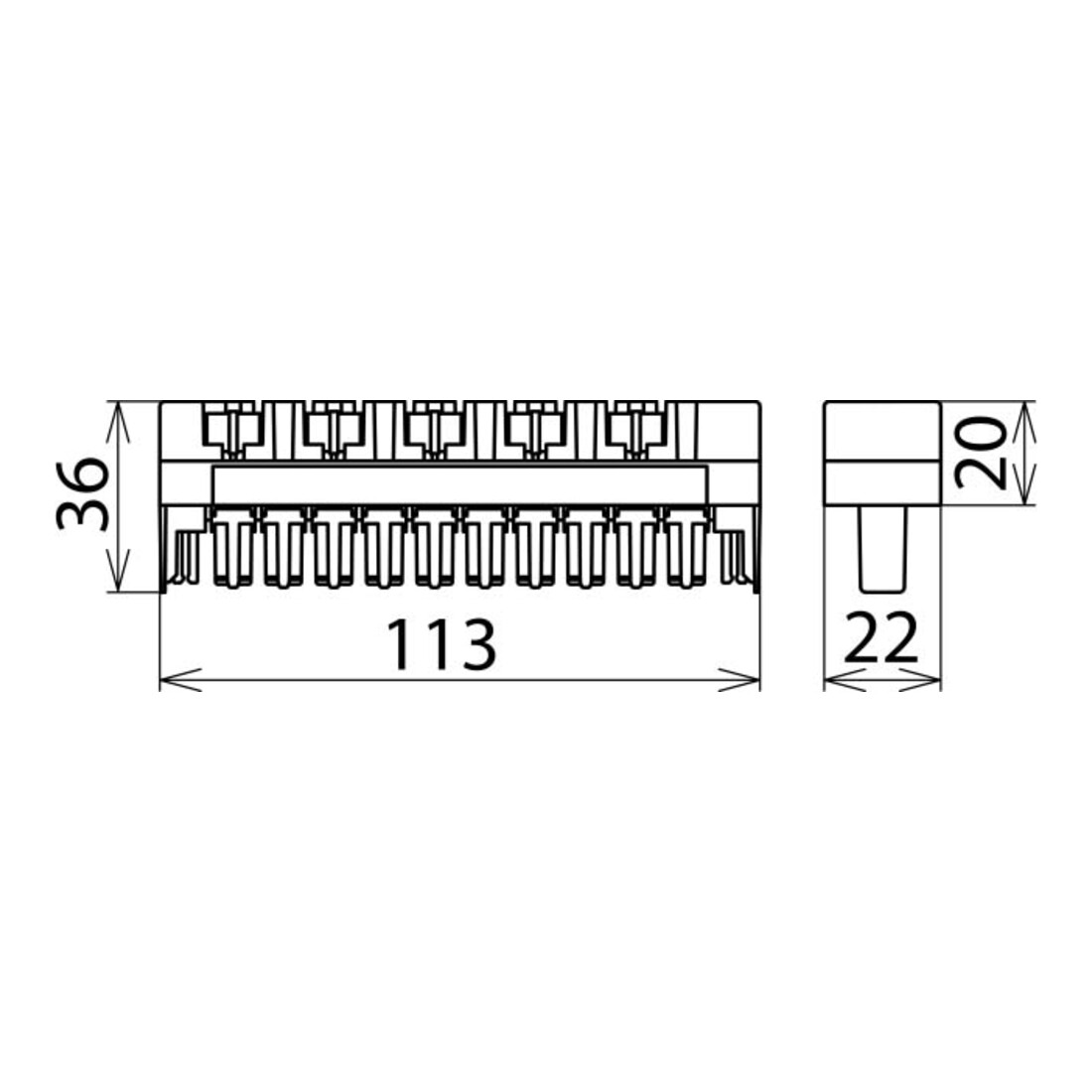 DEHN Blitzstromableiter DEHNrapid LSA f.10DA DRL 10 B 180