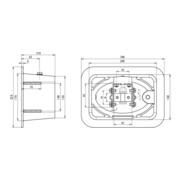 DEHN Boîte de séparation 230x150x120 avec séparation UFTSK710FL40#549001-4