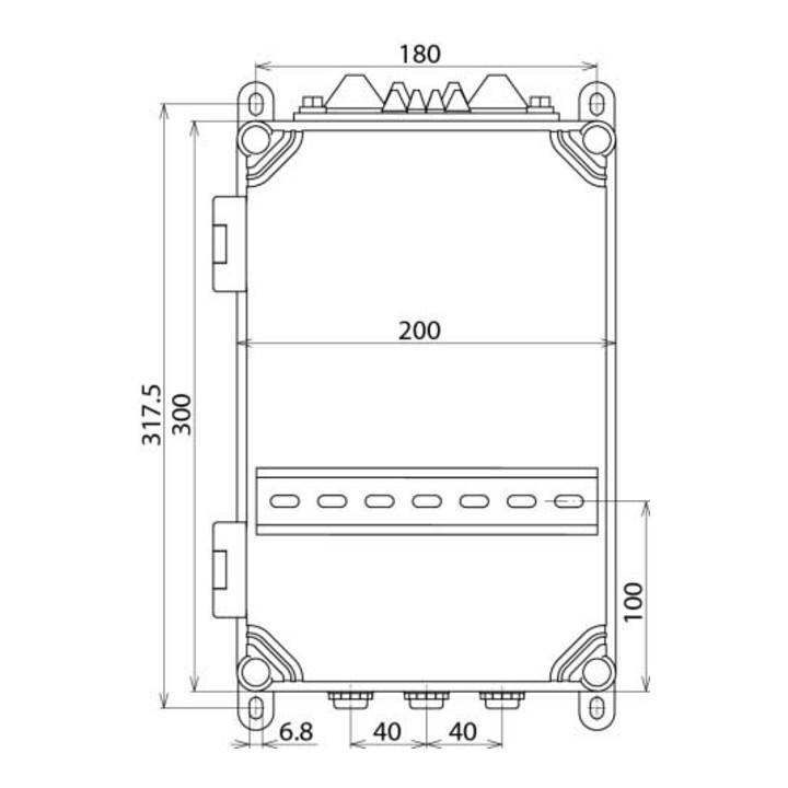 DEHN Boîtier isolant AP-IP54 pour REG.-10TE IGA 10 V2 IP54