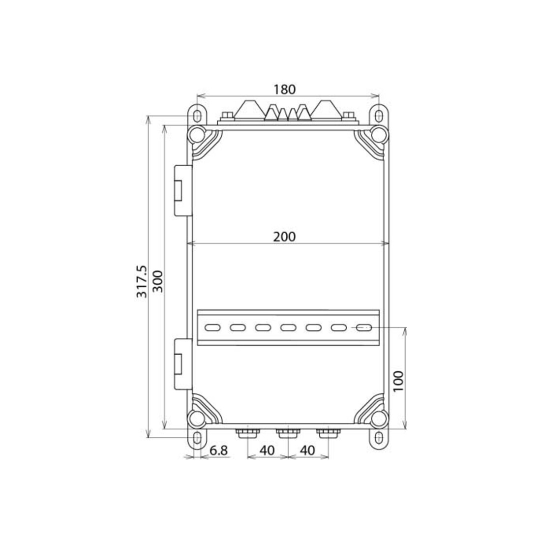 DEHN Boîtier isolant AP-IP54 pour REG.-10TE IGA 10 V2 IP54