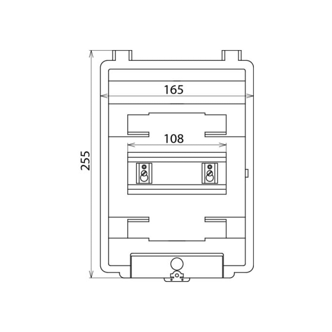DEHN Boîtier isolant AP-IP54 pour REG.-6TE IGA 6 IP54