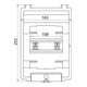 DEHN Boîtier isolant AP-IP54 pour REG.-6TE IGA 6 IP54