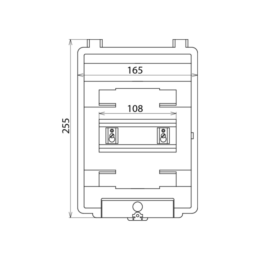 DEHN Boîtier isolant AP-IP54 pour REG.-6TE IGA 6 IP54