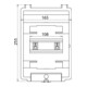 DEHN Boîtier isolant AP-IP54 pour REG.-6TE IGA 6 IP54